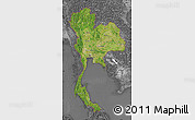 Satellite Map of Thailand, desaturated