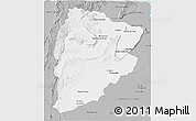 Gray 3D Map of Chaiyaphum