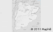 Silver Style 3D Map of Chaiyaphum