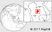 Blank Location Map of Chaiyaphum