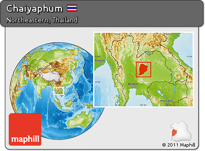 Physical Location Map of Chaiyaphum
