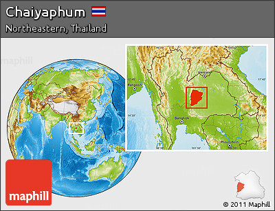 Physical Location Map of Chaiyaphum