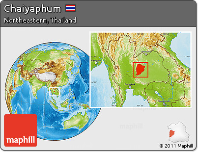 Physical Location Map of Chaiyaphum