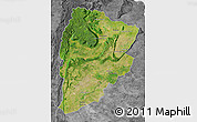 Satellite Map of Chaiyaphum, desaturated