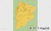 Savanna Style Map of Chaiyaphum, single color outside