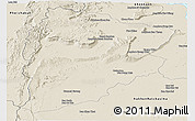 Shaded Relief Panoramic Map of Chaiyaphum
