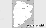 Gray Simple Map of Chaiyaphum