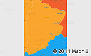 Political Simple Map of Chaiyaphum