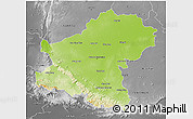 Physical 3D Map of Nakhon Ratchasima, desaturated