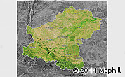 Satellite 3D Map of Nakhon Ratchasima, desaturated