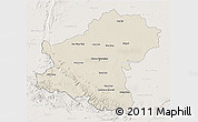 Shaded Relief 3D Map of Nakhon Ratchasima, lighten