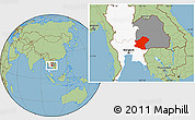 Savanna Style Location Map of Nakhon Ratchasima, highlighted country, highlighted parent region