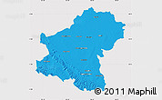 Political Map of Nakhon Ratchasima, cropped outside