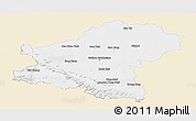 Classic Style Panoramic Map of Nakhon Ratchasima, single color outside