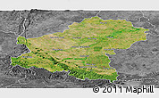 Satellite Panoramic Map of Nakhon Ratchasima, desaturated