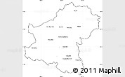 Blank Simple Map of Nakhon Ratchasima, cropped outside