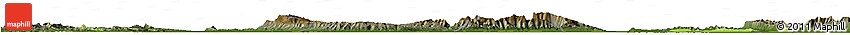 Physical Horizon Map of Nong Khai, darken