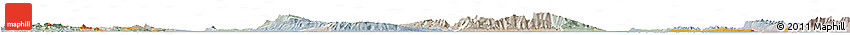 Political Horizon Map of Nong Khai, lighten, semi-desaturated