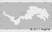 Gray Map of Nong Khai, single color outside