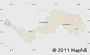 Shaded Relief Map of Nong Khai, single color outside