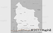 Gray 3D Map of Sisaket