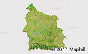 Satellite 3D Map of Sisaket, cropped outside