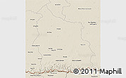 Shaded Relief 3D Map of Sisaket