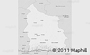Silver Style 3D Map of Sisaket