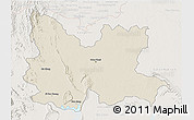 Shaded Relief 3D Map of Udon Thani, lighten