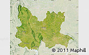 Satellite Map of Udon Thani, lighten