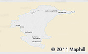 Classic Style Panoramic Map of Yasothon, single color outside