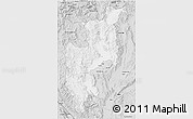 Silver Style 3D Map of Chiang Mai