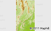 Physical 3D Map of Lampang