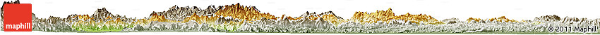 Physical Horizon Map of Lampang, semi-desaturated