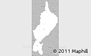 Gray Simple Map of Lampang
