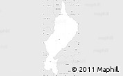 Silver Style Simple Map of Lampang