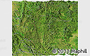 Satellite Panoramic Map of Mae Hong Son