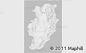 Gray 3D Map of Nan, single color outside