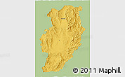 Savanna Style 3D Map of Nan, single color outside