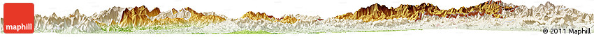 Physical Horizon Map of Nan, lighten