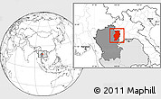 Blank Location Map of Nan, highlighted country, highlighted parent region