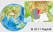 Physical Location Map of Nan, highlighted country, highlighted parent region