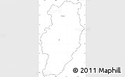 Blank Simple Map of Nan, cropped outside