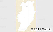 Classic Style Simple Map of Nan, single color outside