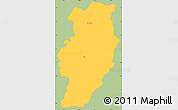 Savanna Style Simple Map of Nan, single color outside