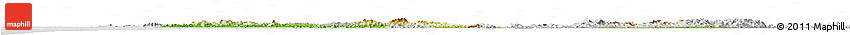 Physical Horizon Map of Southern, lighten, desaturated
