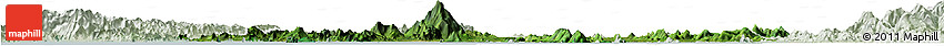 Satellite Horizon Map of Krabi, lighten