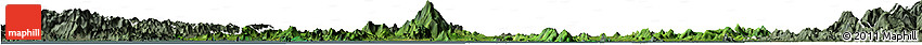 Satellite Horizon Map of Krabi, semi-desaturated