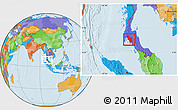 Political Location Map of Krabi