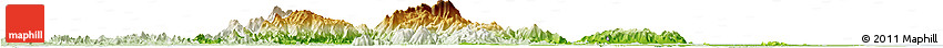 Physical Horizon Map of Nakhon Thammarat, lighten
